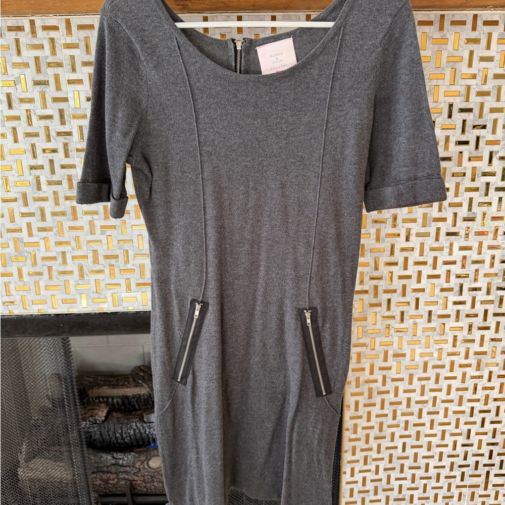 Romeo & Juliet Couture Charcoal Midi Dress